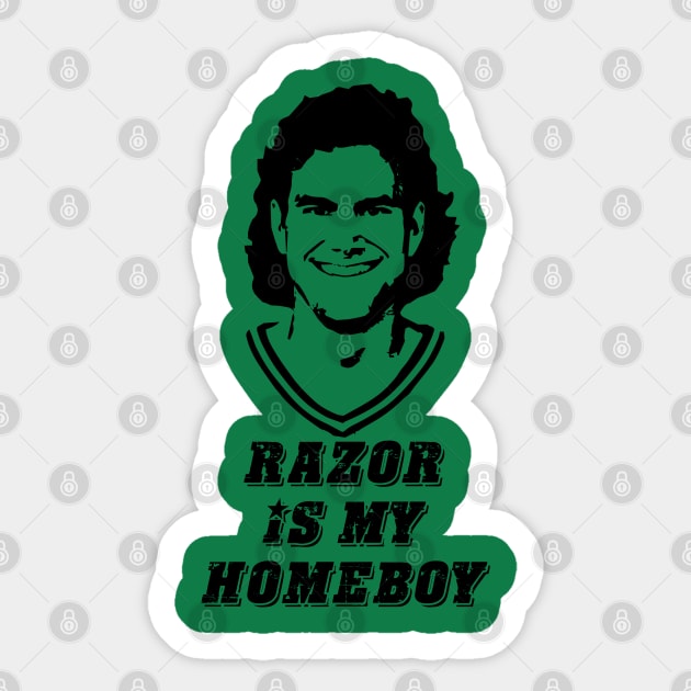 Razor is my Homeboy Sticker by bcolston